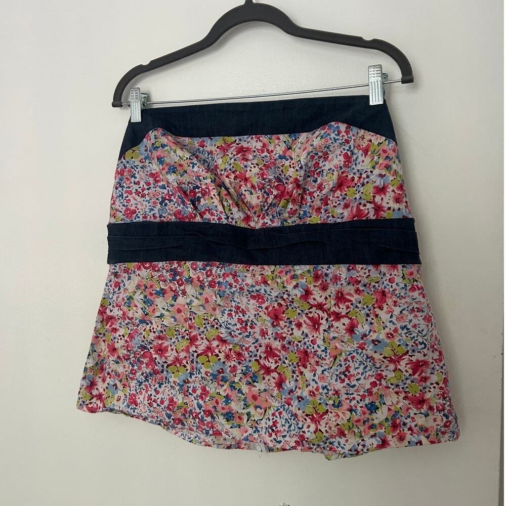 Vintage Y2K Torrid Floral Denim Tube Top